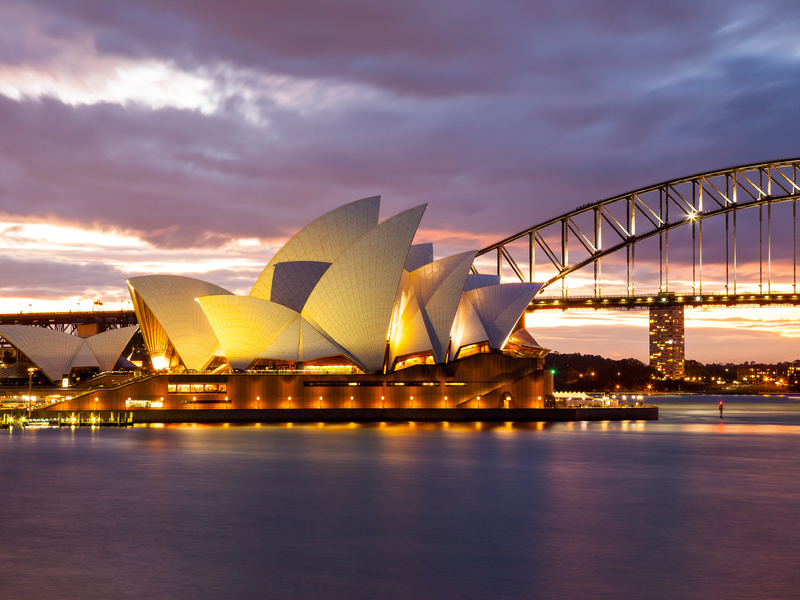 Sydney Opera House and Harbour Bridge