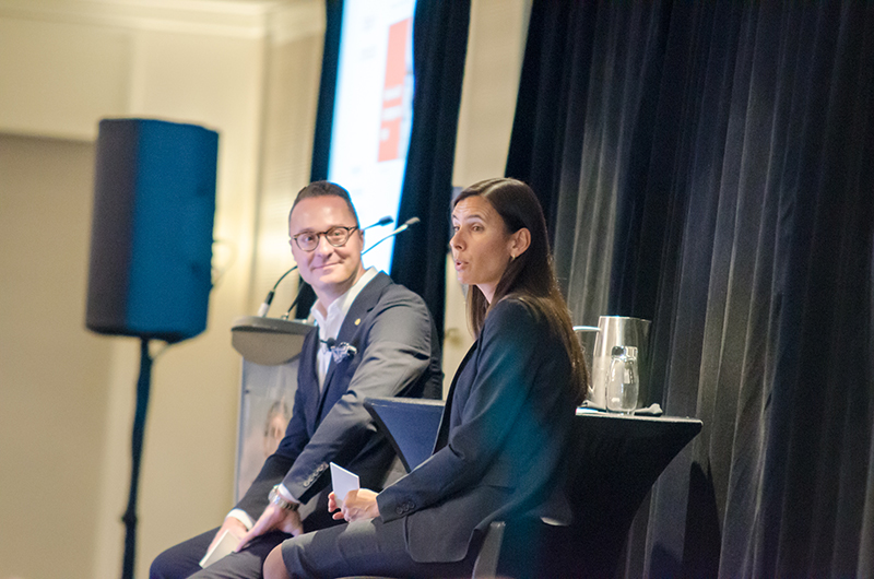 Jean-Michel Lavoie, Sun Life, et Hélène Thibault, WSP.